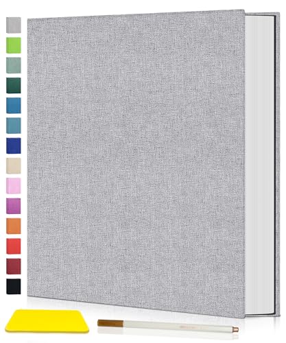 Popotop Photo Album Self Adhesive Scrapbook Album for 4x6 5x7 8x10 Pictures,40 Pages DIY Photo Book,Birthday Gifts for Women Mom,Wedding Baby Family Travel