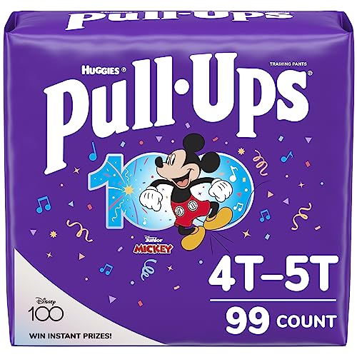 Pull-Ups Boys' Potty Training Pants, 4T-5T (38-50 lbs), 99 Count(3 Packs of 33), Packaging May Vary