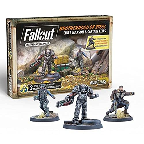 Modiphius Fallout - Wasteland Warfare - Brotherhood of Steel Elder Maxon and Capt. Kells