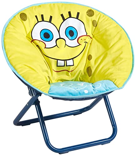 'Idea Nuova Nickelodeon Spongebob Squarepants Toddler Mini Saucer Chair, 18'' Frame', yellow