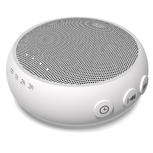 SoundMe Mini Sleep Sound Machine Travel White Noise Machine with 30 Soothing Natural Sounds 36 Volume Control Pink Brown Noise Machine for Baby Kid Adults Noise Maker Powered by AC or USB Sleep Timer