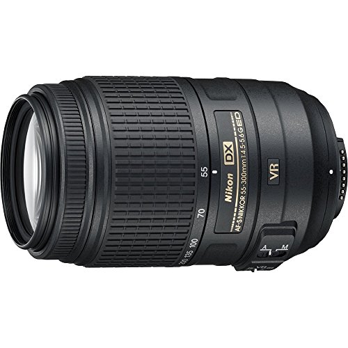 Beach Camera Nikon 55-300mm f/4.5-5.6G ED VR AF-S DX Nikkor Zoom Lens for Nikon Digital SLR (Renewed)