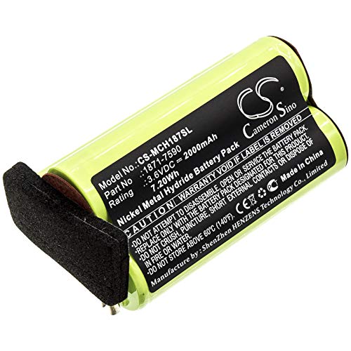JIAJIESHI 2000mAh Replacement Battery Fit for Moser ChromStyle 1871, Super Cordless 1872 Clipper, Wella Academy ChromStyle 1871-7590
