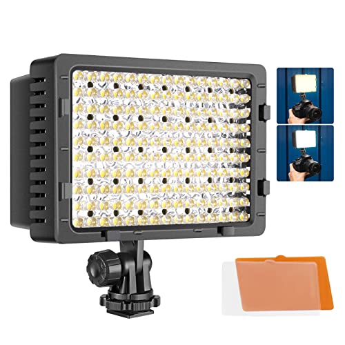 NEEWER 160 LED CN-160 Dimmable Ultra High Power Panel Digital Camera / Camcorder Video Light, LED Light compatible with Canon, Nikon, Pentax, Panasonic,SONY, Samsung and Olympus Digital SLR Cameras