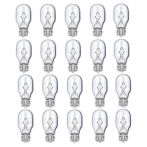 18W 12V T5 Light Bulbs for Landscape Light Bulbs/ Wedge Base Low Voltage Lights Bulbs/ Garden Light Bulbs/ Deck Light Bulbs/ Yard Light Bulbs/ Malibu Bulbs - 20 Pack (18W)