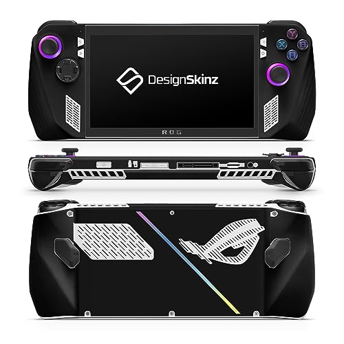 DesignSkinz - Compatible with Asus Rog Ally - PC Skin Decal Protective Scratch Resistant Vinyl Wrap Gaming Cover - Solid State Black