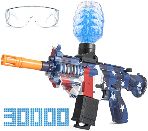 Electric Gel Ball Blaster, Automatic Splatter Splat Ball Gun with 30000 Gel Rounds, M416 Backyard Shooting Toy