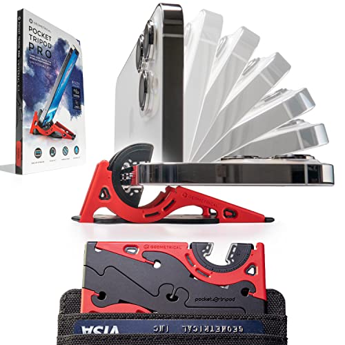 Pocket Tripod Wallet-Size iPhone Tripod - Universal Kit (Magma Red)