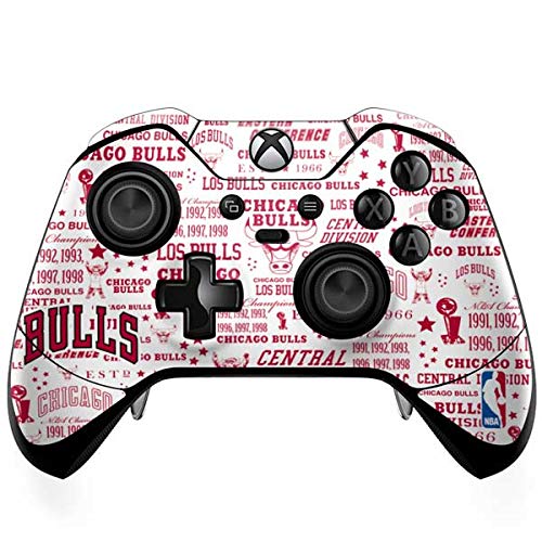 Skinit Decal Gaming Skin Compatible with Xbox One Elite Controller - Officially Licensed NBA Chicago Bulls Historic Blast Design