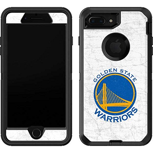 Skinit Decal Skin Compatible with OtterBox Defender iPhone 7 Plus - Officially Licensed NBA Golden State Warriors Distressed Design