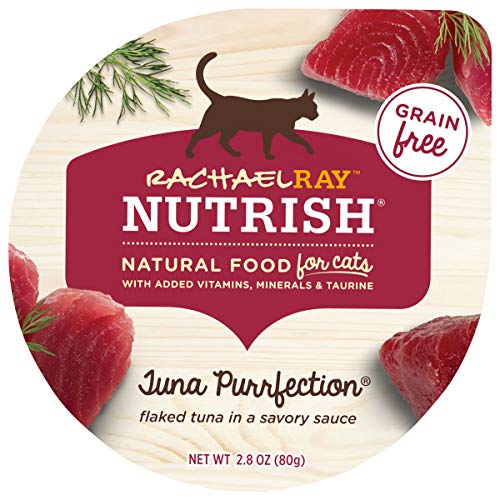 Rachael Ray Nutrish Natural Wet Cat Food, Tuna Purrfection Recipe, 2.8 Ounce Cup (Pack of 24), Grain Free