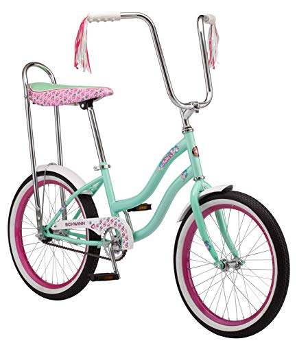 Schwinn Hazel Kids Bike for Boys and Girls, 20-Inch Wheels, Single Speed, Classic Cruiser, Suggested Rider Height 4'0' to 5'0', Ages 7+ Years Old, Polo Mint