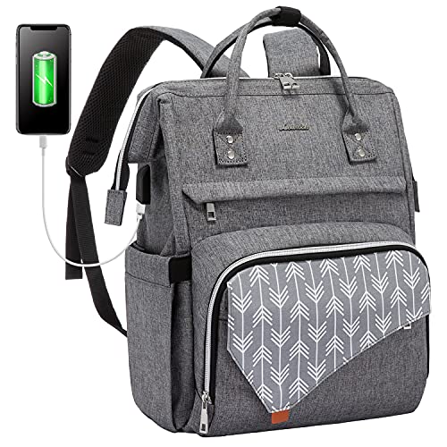 LOVEVOOK Laptop Backpack for Women,17 Inch Work Travel Bag Computer Bags Teacher Doctor Nurse Bags College Backpack Purse (Upgraded)