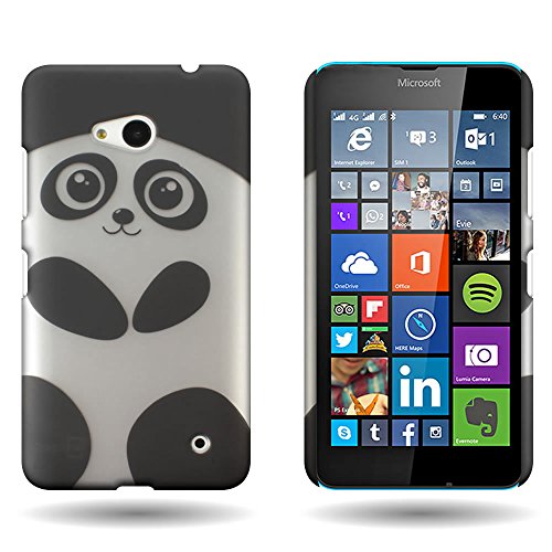 CoverON for Microsoft Lumia 640 Hard Design Case [Slender Fit Series] Slim Polycarbonate Back Phone Cover - (Cute Panda)