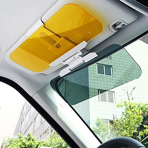 Car Sun Visor Extender Anti Glare Blocker HD Day Night Driving Visor Glare Sun Shield Tinted Lens Blocker Car Extender Visor Sunscreen Extendable Visor for Car Sun Windshield Glare Blocking Visor