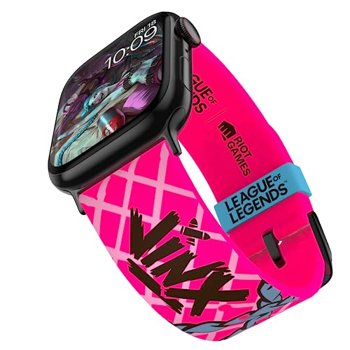 League of Legends Smartwatch Band - Officially Licensed, Compatible with Every Size & Series of Apple Watch (watch not included) - Jinx