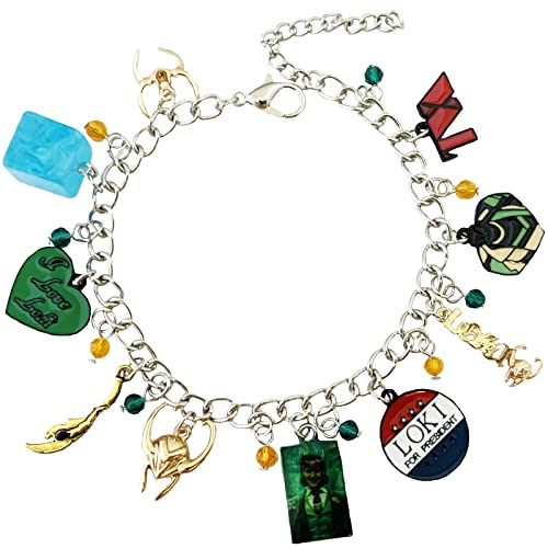 HSYLETB Lok Superhero vengers Charm Bracelet Gifts for Girl Woman