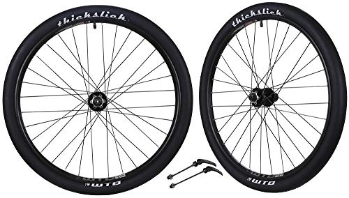 CyclingDeal - Compatible with Shinmano 9/10/11 Speed - 6 Bolts Disc Brake System - Bicycle Bike Wheelset - Novatec Hubs with QRs F100mm/R135mm - WTB ThickSlick Tyres 26'