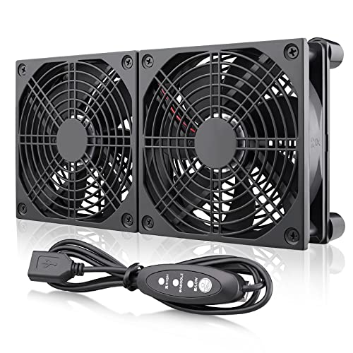 Wathai High Airflow Router Cooling Fan for Computer Cooler TV Small Box DC 5V USB Power 120mm 240mm Fan with Multi Speed Controller