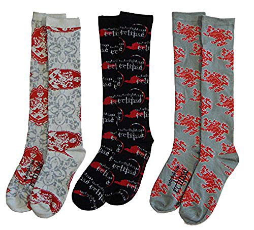 Set of 3 Twilight Saga Eclipse Pairs of Socks