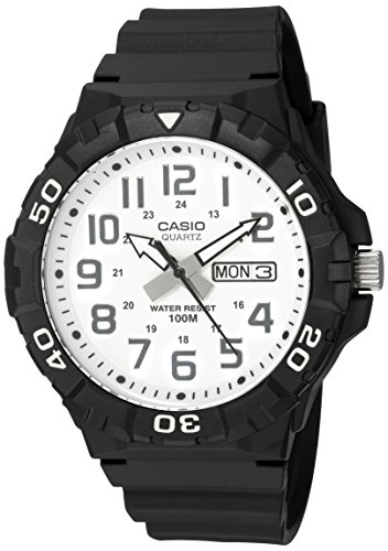 Casio Men's MRW-210H-7AVCF Diver Style Analog Display Quartz Black Watch