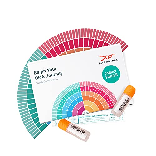 FamilyTreeDNA Family Finder, Ancestry & DNA Test Kit, Discover Your Origins & Unlock Your Geographic Roots, Connect with Your DNA Relatives, At-Home Test Kit for Expertly Processed Convenient Sampling
