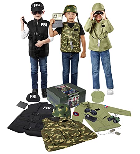 Forum Novelties Child's Tactical Hero Trunk Set (Soldier, Pilot, FBI), Small