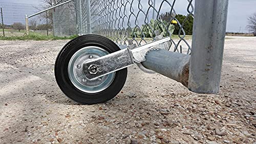 Mofeez Gate Wheel for Metal Swing Gate with 1-5/8' Thru 2' Gate Frames, Gate Support Wheel for Chain Link Fence, Prevent Gate from Dragging