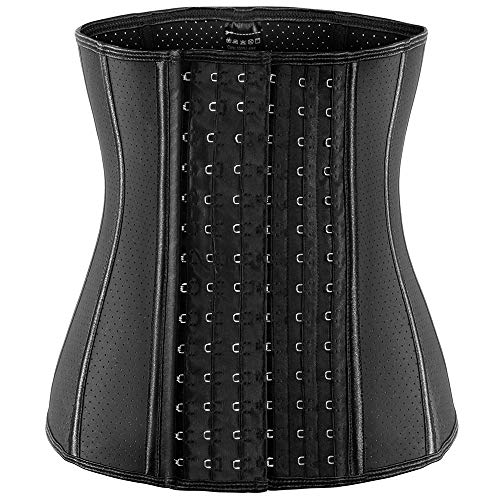 ECOWALSON Waist Trainer for Women Corset Cincher Body Shaper Girdle Trimmer with Steel Bones Extender