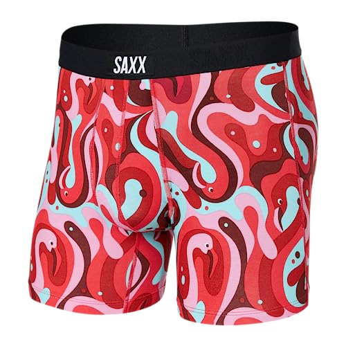 Saxx Men’s Underwear – Vibe Super Soft Boxer Briefs with Built-in Pouch Support, Underwear for Men