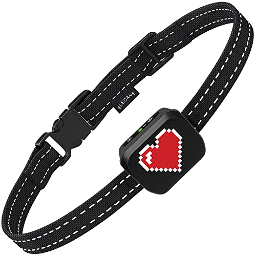 Small Dog Bark Collar Rechargeable – Smallest Bark Collar for Small Dogs 5-15lbs - Most Humane Stop Barking Collar - Dog Training No Shock Anti Bark Collar - Pet Bark Control Device (Black)