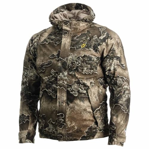 SCENTBLOCKER Drencher Waterproof Insulated 3-in-1 Camo Hunting Jacket for Men (RT Excape, Large)