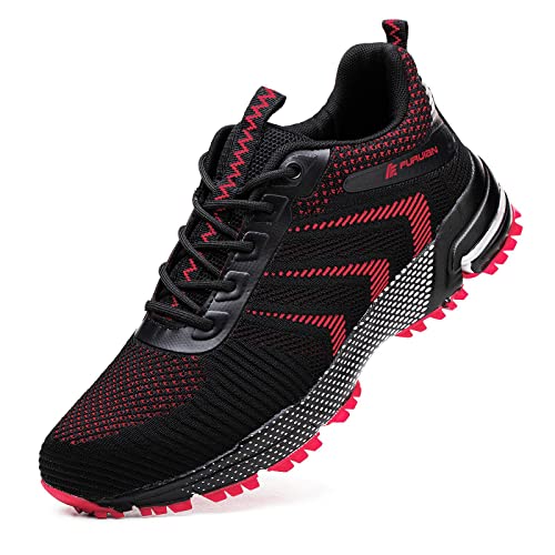 Furuian Steel Toe Sneakers for Women Men Lightweight Safety Shoes Comfortable Steel Toe Shoes Size M9/10.5