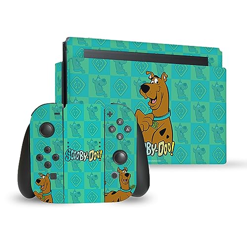 Head Case Designs Officially Licensed Scooby-Doo Scoob Graphics Vinyl Sticker Gaming Skin Decal Cover Compatible with Nintendo Switch Console & Dock & Joy-Con Controller Bundle