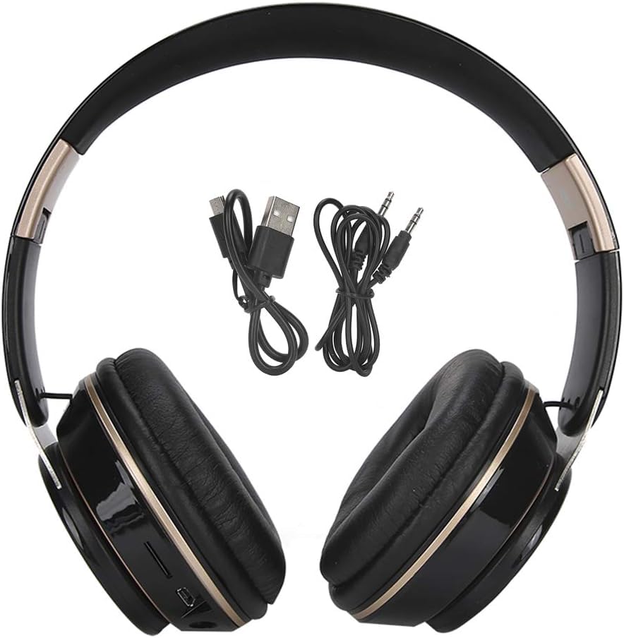 Gaming Headset, Foldable Wireless Headset, OverEar BT HeadMounted Headphone HiFi Stereo Folding Over Head Sports Earpiece with Microphone, 11Hrs Playing Time for Tablet/Laptop/Smartphone Gaming Headse