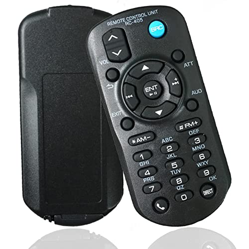 Replacement Remote Control Compatible for Kenwood Car Audio Stereo Head Unit RC-405 KDC-400U, KDC-448U, KDC-BT645U, KDC-BT648U, KDC-BT652U, KDC-BT752HD, KDC-BT848U, KDC-BT852HD, KDC-BT945U