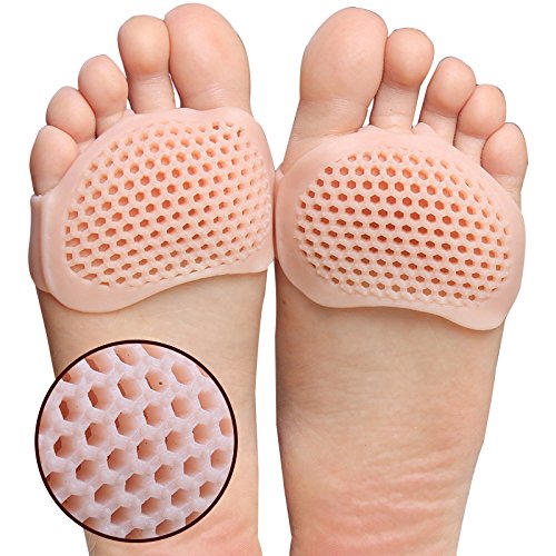 Metatarsal Pads 4 Pcs Ball of Foot Cushions for Rapid Pain Relief -Soft Sole Soft Gel Ball
