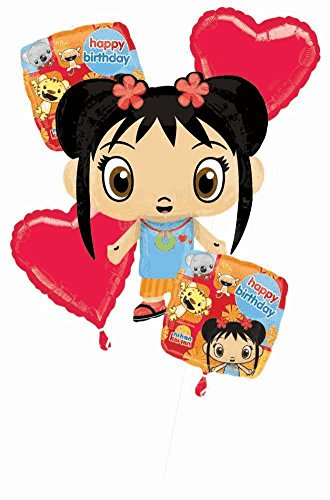 Anagram Ao, Kai-LAN Foil Balloon Bouquet, Large, Multicolor