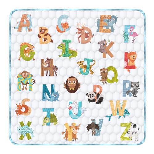 Baby Play Mat for Floor,Premium Foam Baby Play Mat 50' X 50',Thick One-Piece Crawling, Odorless Floor Mat,Non-Slip Cushioned Baby Playmat for Infants,Babies,Toddlers.Foldable and Washable Baby Plaype