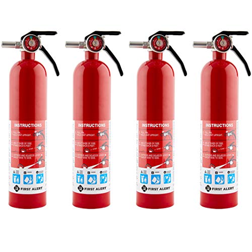 First Alert Home1-4, First Alert  Standard Home Fire Extinguisher, Red 4pk