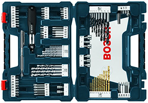 BOSCH MS4091 91-Piece Drilling and Driving Mixed Set with Included Case for Applications in Wood, Metal, Masonry