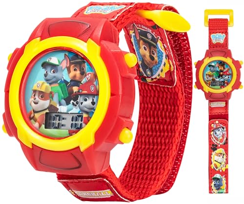 Nickelodeon Kids' PAW5003 Digital Display Quartz Red Watch