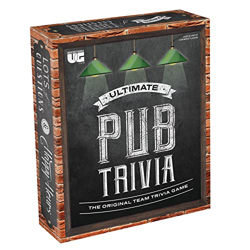 Ultimate Pub Trivia Team Trivia Game, Over 1000 Questions for Weekly Party Game Nights and Live Stream Quiz Events, Perfect for Ages 12 and Up and 4 or More Players from University Games , Red