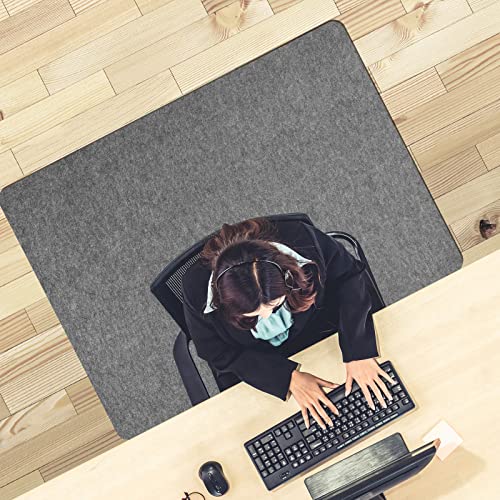 Placoot Desk Chair Mat for Hardwood Floor & Tile 55'x35' Office Chair Mat for Rolling Chairs Large Anti-Slip-Recyclable Material Computer Chair Mat Rug for Office/Home