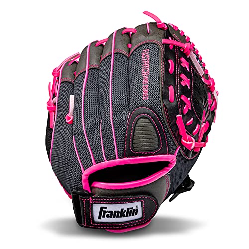 Franklin Sports Girls Softball Glove - Women's Windmill Fastpitch + Slowpitch Softball Glove - Pink Softball Mitt - Right Hand Throw Adult + Youth - 11'