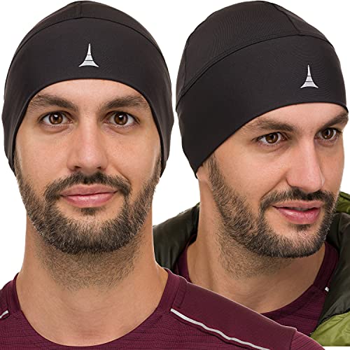 Helmet Liner Sweat Wicking Skull Cap Beanie. Ultimate Performance Moisture Wicking. Fits Under Helmets