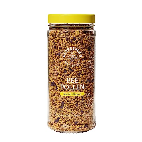 Beekeeper's Naturals - 100% Raw Bee Pollen Granules, Natural Preserved Enzymes, Source of Vitamin B, Minerals, Amino Acids & Protein - Paleo & Keto Friendly, Gluten Free (5.2 oz)