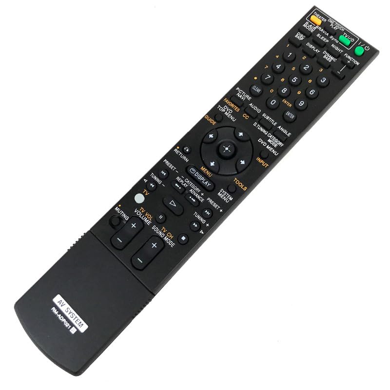 Replace Remote Control for RM-ADP021 for Sony Audio/Video Receiver DAV-HDX575WC DAV-HDX578W DAV-HDX675 DAV-HDX678WF