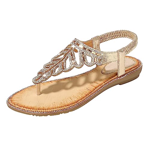 Prime Big Deal Days Boho Wedges for Women Slip on Sandals Open Toe Sandals for Women Dressy Wide Sandals for Women Dressy Summer Comfortable Walking Sandals for Women Beach Sandals for Women 2024