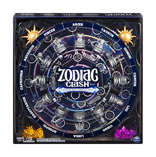 SPIN MASTER GAMES Spin Master Zodiac Clash, Strategic 3D Solar System Board Game, for 2 or 4 Players Aged 8 and Up
